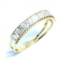Anel em ouro amarelo 18k com 20 zirconias - 2ANZ0082 (Produto Esgotado) Anel em ouro amarelo 18k com 20 zirconias - 2ANZ0082 (Produto Esgotado)