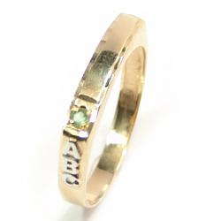 Anel ABC em ouro 18k Infantil - Pedra semi preciosa - 2APS0048 Anel ABC em ouro 18k Infantil - Pedra semi preciosa - 2APS0048