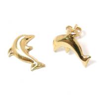 Brinco em ouro 18k feminino - Golfinho Brinco em ouro 18k feminino - Golfinho