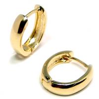 Brinco em ouro amarelo 18k - Fecho alavanca