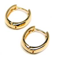 Brinco em ouro amarelo 18k - Fecho alavanca