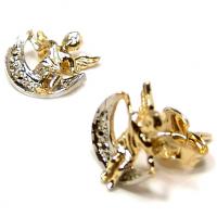 Brinco de ouro amarelo 18k - Fecho alavanca