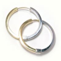 Argola africana em ouro 18k - dupla face
