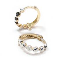 Brinco de ouro amarelo 18k - Fecho alavanca Brinco de ouro amarelo 18k - Fecho alavanca