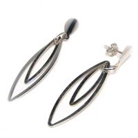 Brinco em ouro branco 18k