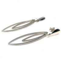Brinco em ouro branco 18k