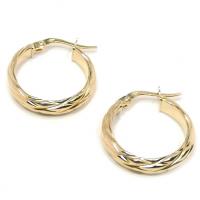 Argola africana de ouro amarelo 18k