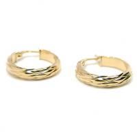 Argola africana de ouro amarelo 18k