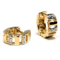 Brinco de ouro amarelo 18k - Fecho alavanca