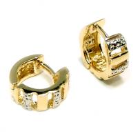Brinco de ouro amarelo 18k - Fecho alavanca