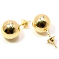Brinco em ouro amarelo 18k - Bola