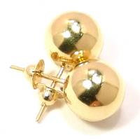Brinco em ouro amarelo 18k - Bola
