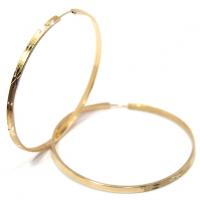 Argola africana em ouro 18k feminina - dupla face Argola africana em ouro 18k feminina - dupla face