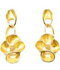 Brinco de ouro amarelo 18k feminino Brinco de ouro amarelo 18k feminino