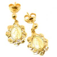 Brinco em ouro 18k feminino - N.Sra. das Graças Brinco em ouro 18k feminino - N.Sra. das Graças