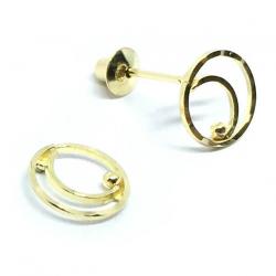 Brinco infantil em ouro 18k Brinco infantil em ouro 18k