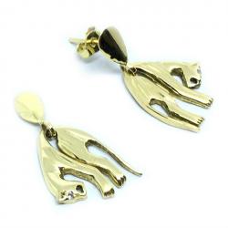 Brinco em ouro 18k - Pantera - 2BRO1032 Brinco em ouro 18k - Pantera - 2BRO1032