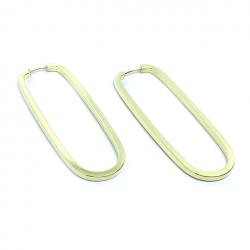 Argola africana em ouro amarelo 18k feminina - 2BRO1042 Argola africana em ouro amarelo 18k feminina - 2BRO1042
