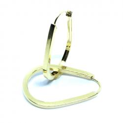 Argola africana em ouro amarelo 18k feminina - 2BRO1052 Argola africana em ouro amarelo 18k feminina - 2BRO1052