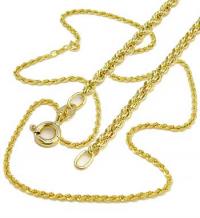 Cordão de ouro 18k - Tipo corda - Feminino - 45 cm Cordão de ouro 18k - Tipo corda - Feminino - 45 cm