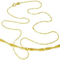 Corrente de ouro amarelo 18k - Singapura - 45 cm