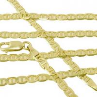 Colar em ouro 18k - Cadeado lapidado - 45 cm