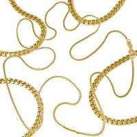 Corrente de ouro amarelo 18k - Groumette - 45 cm