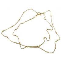 Colar em ouro 18k -Veneziana com bolinha - Feminina - 40 cm - 2CLO0515 Colar em ouro 18k -Veneziana com bolinha - Feminina - 40 cm - 2CLO0515