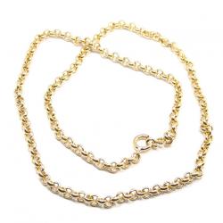 Corrente em ouro amarelo 18k - Elos portugueses - Feminina - 45cm - 2CLO0561 Corrente em ouro amarelo 18k - Elos portugueses - Feminina - 45cm - 2CLO0561