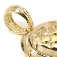 Cora��o em ouro amarelo 18k