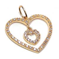 Coração em ouro 18k com zirconias Coração em ouro 18k com zirconias