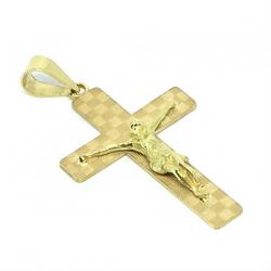 Crucifixo em ouro 18k - Fosca c/imagem Crucifixo em ouro 18k - Fosca c/imagem