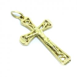 Crucifixo em ouro 18k - Com imagem - 2CZO0300 Crucifixo em ouro 18k - Com imagem - 2CZO0300