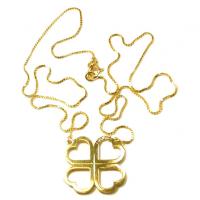 Gargantilha em ouro 18k - Feminina - Trevo c/ diamantes Gargantilha em ouro 18k - Feminina - Trevo c/ diamantes