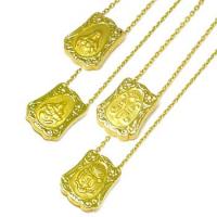 Escapul�rio em ouro amarelo 18k