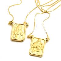 Escapulário em ouro amarelo 18k Escapulário em ouro amarelo 18k