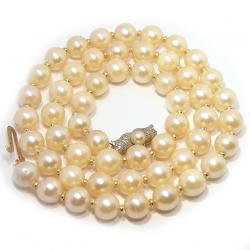 Colar de Pérolas - Feminino - com fecho em ouro 18k Colar de Pérolas - Feminino - com fecho em ouro 18k