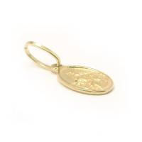 Medalhinha de Nossa Senhora do Carmo em ouro 18k