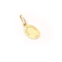 Medalhinha de Nossa Senhora do Carmo em ouro 18k