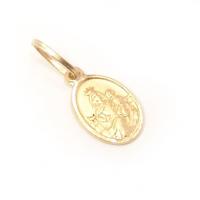 Medalhinha de Nossa Senhora do Carmo em ouro 18k