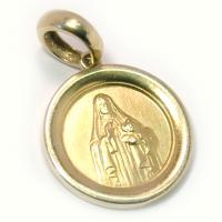 Medalha de Santa Edwiges em ouro amarelo 18k Medalha de Santa Edwiges em ouro amarelo 18k