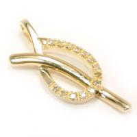 Pingente em ouro amarelo 18k - com brilhantes