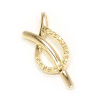 Pingente em ouro amarelo 18k - com brilhantes