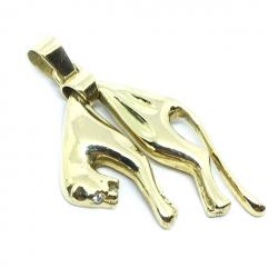 Pedantife de ouro amarelo 18k - Pantera - 2PEO0122 Pedantife de ouro amarelo 18k - Pantera - 2PEO0122