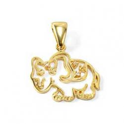 Elefante em ouro 18k com brilhante Elefante em ouro 18k com brilhante