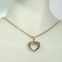 Cora��o em ouro amarelo 18k - Cora��o pol�do