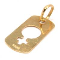 Medalha em ouro amarelo 18k - Simbolo Feminino