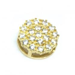 Pingente em ouro 18k com zirconias - 2PIZ0036 Pingente em ouro 18k com zirconias - 2PIZ0036