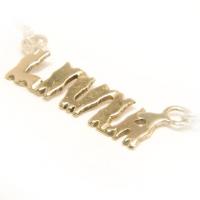 Pingente "meu nome" em ouro 18k - para de 6 a 10 let