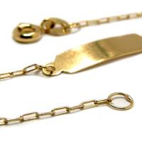 Pulseira de chapa em ouro amarelo 18k